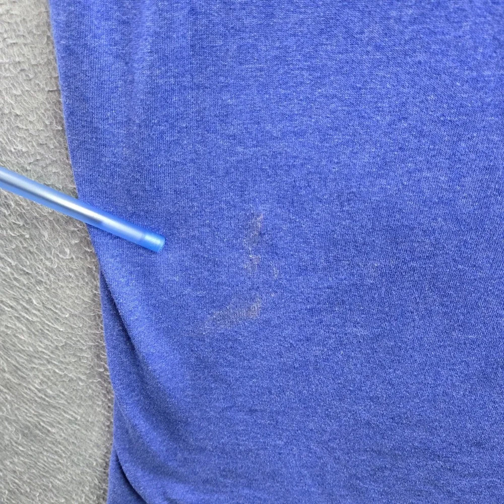 The North Face Men Shirt M Blue Logo Short Sleeve READ
